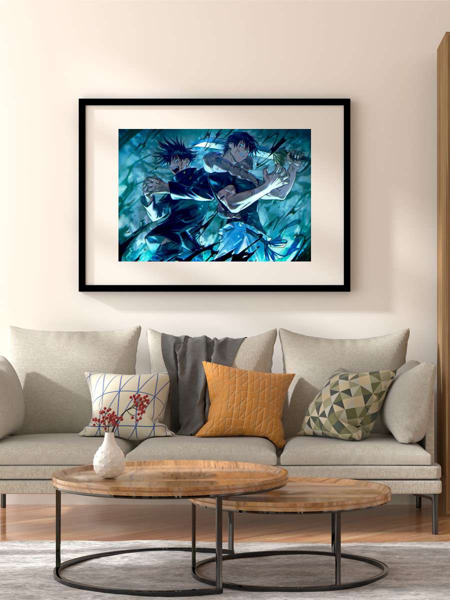 toji fushiguro jujutsu Anime Poster Çerçevesiz Yüksek Kalite Anime Duvar Poster