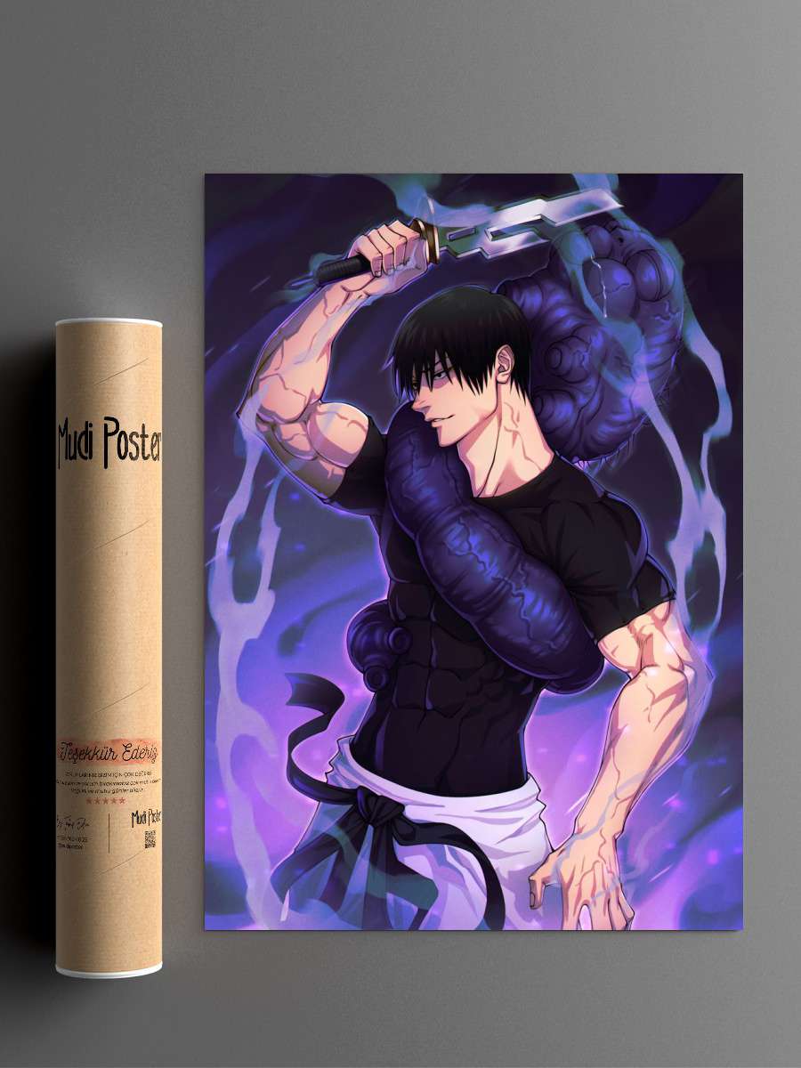 toji fushiguro jujutsu Anime Poster Çerçevesiz Yüksek Kalite Anime Duvar Poster