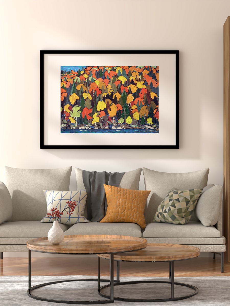 Tom Thomson Autumn Foliage Tablo Sanatsal Ünlü Ressam Poster Çerçevesiz Yüksek Kalite Poster