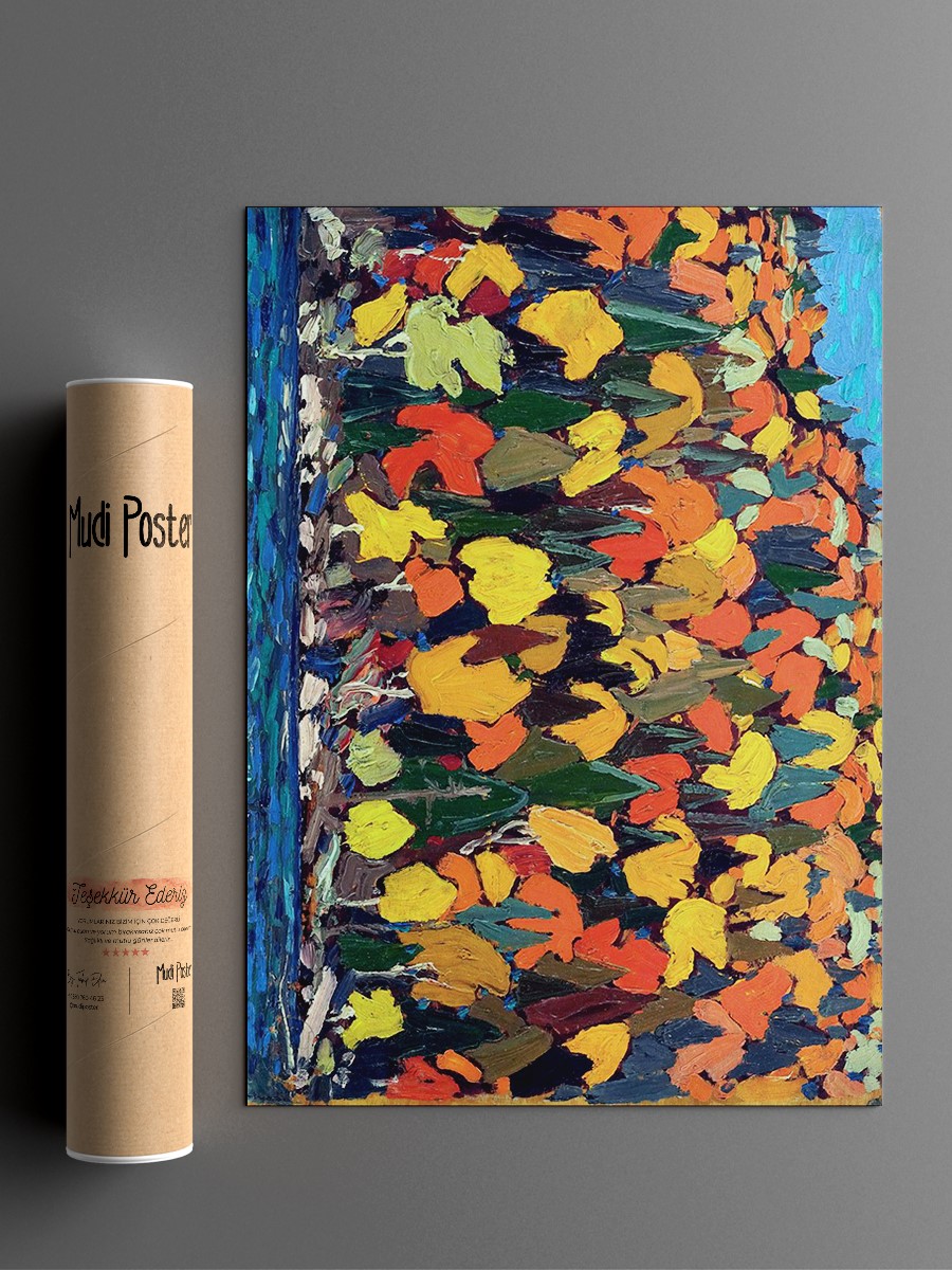 Tom Thomson Autumn Foliage Tablo Sanatsal Ünlü Ressam Poster Çerçevesiz Yüksek Kalite Poster
