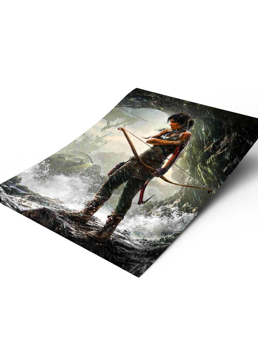 Tomb Raider Poster, Çerçevesiz Tv Film Poster
