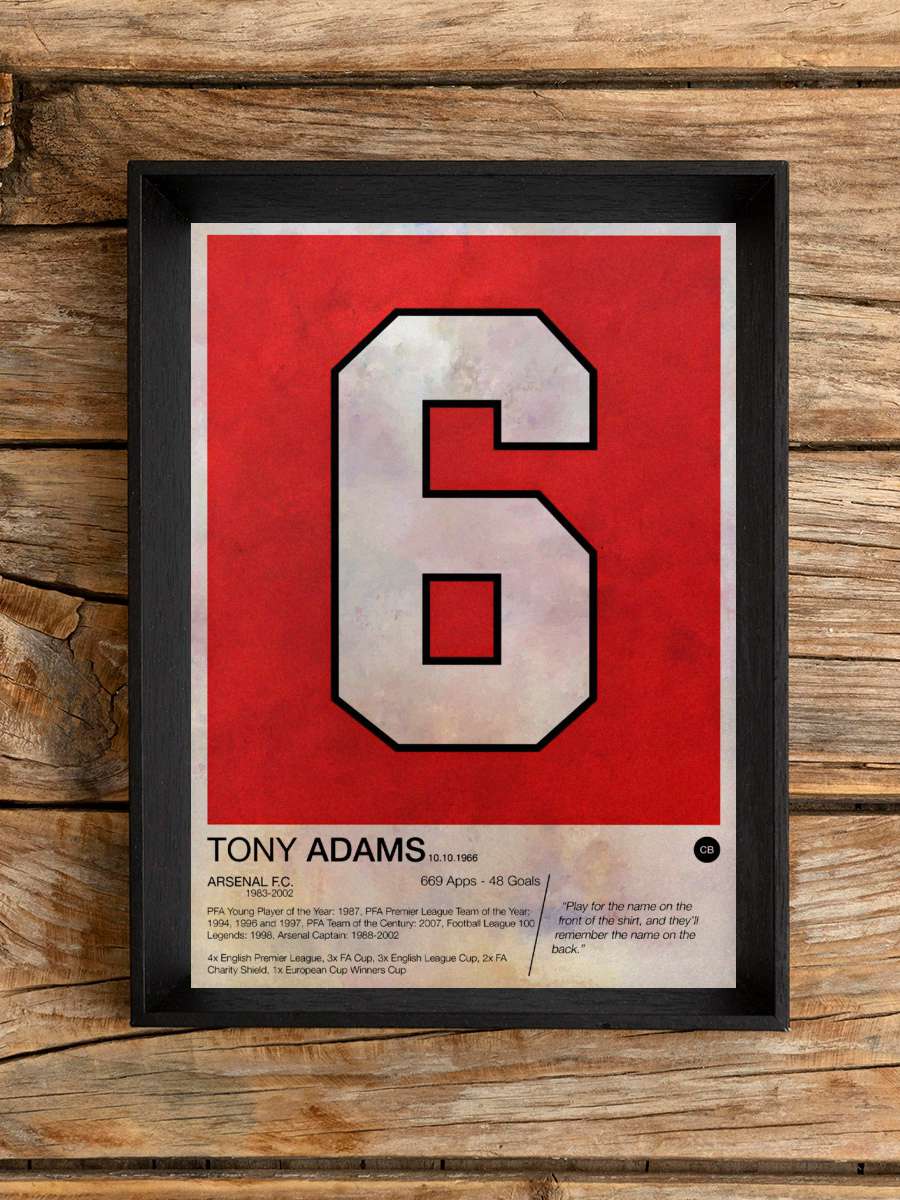 Tony Adams Futbol Poster Çerçevesiz Yüksek Kalite Futbolcu Duvar Poster