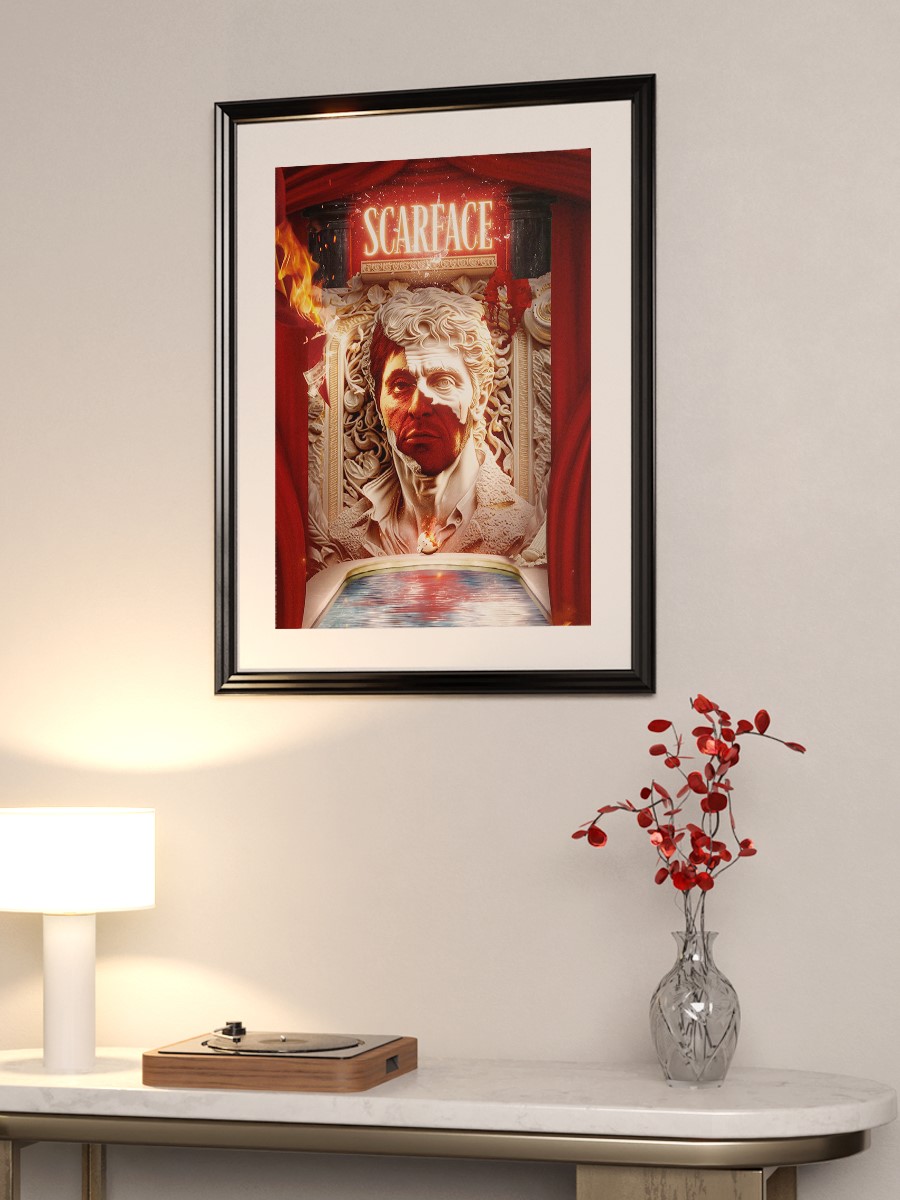 Tony Scar Poster, Çerçevesiz Tv Film Poster