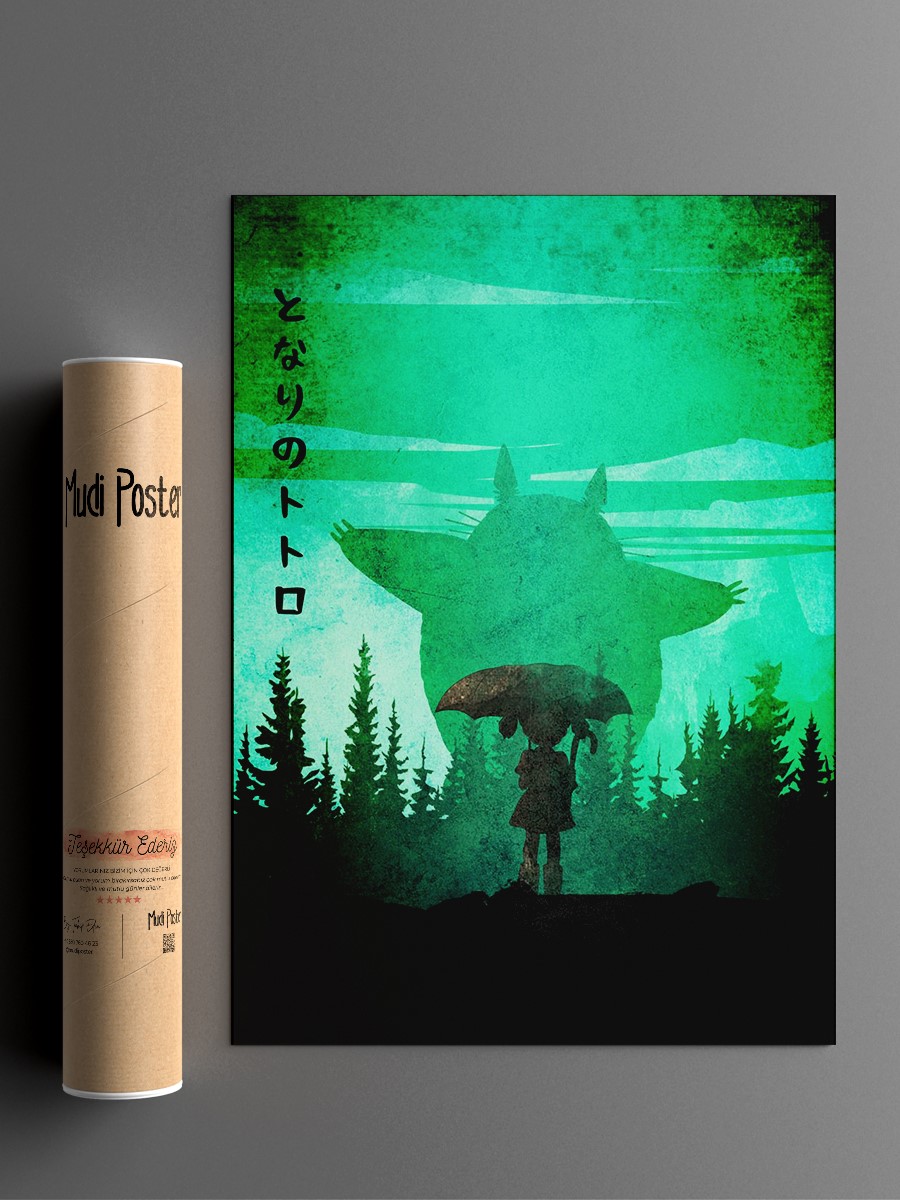 Totoro Poster, Çerçevesiz Tv Film Poster