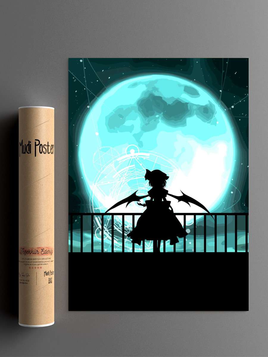 Touhou Anime Poster Çerçevesiz Yüksek Kalite Anime Duvar Poster