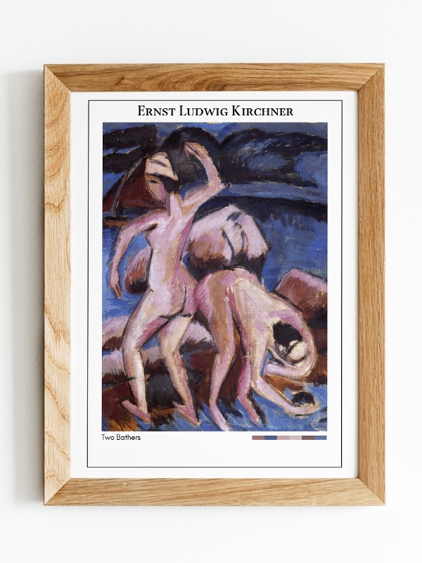Ernst Ludwig Kirchner Two Bathers Poster