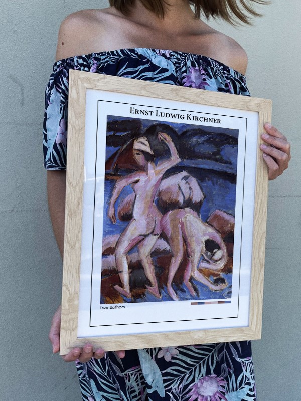 Ernst Ludwig Kirchner Two Bathers Poster