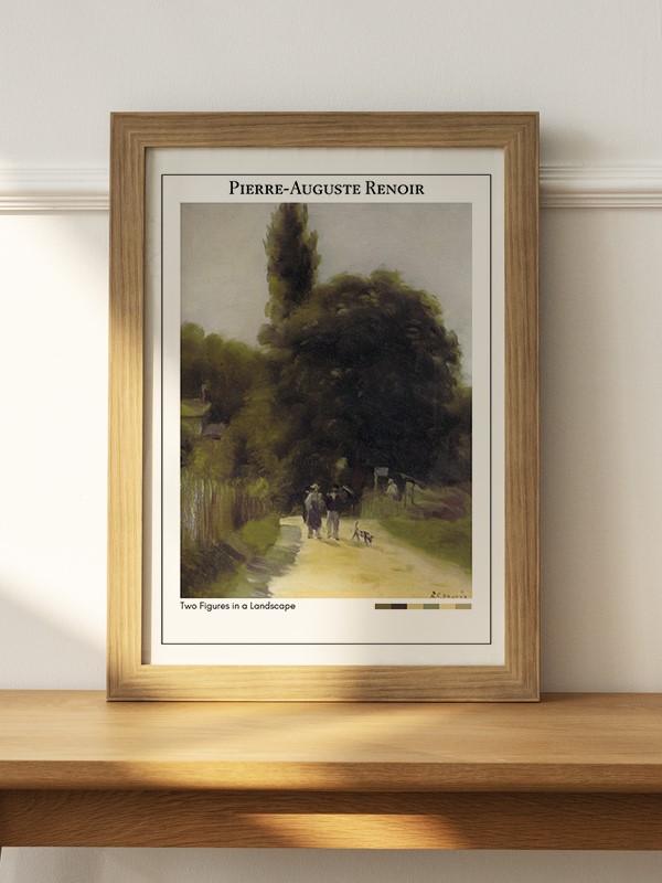 Pierre-Auguste Renoir Two Figures in a Landscape Poster - En İyi Fiyatlarla
