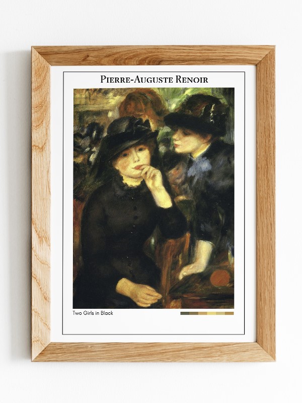Pierre-Auguste Renoir Two Girls in Black Poster