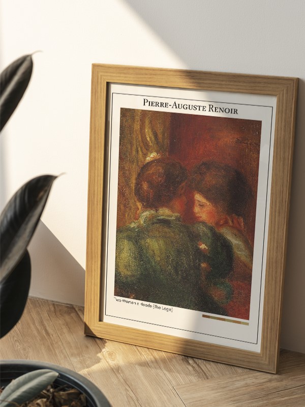 Pierre-Auguste Renoir Two Women s Heads (The Loge) Poster