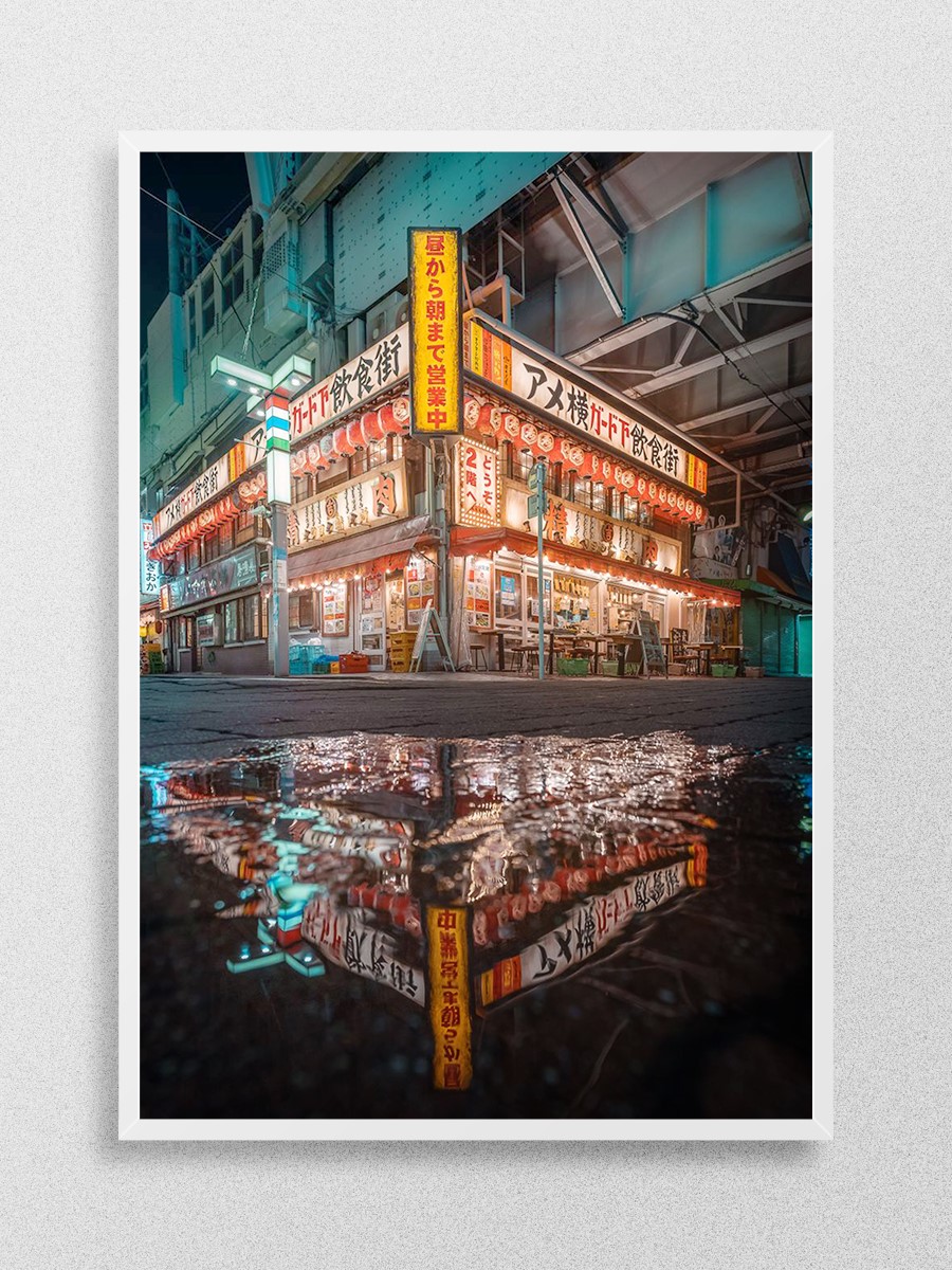 Ueno market  Anime Poster Çerçevesiz Yüksek Kalite Anime Duvar Poster - En İyi Fiyatlarla