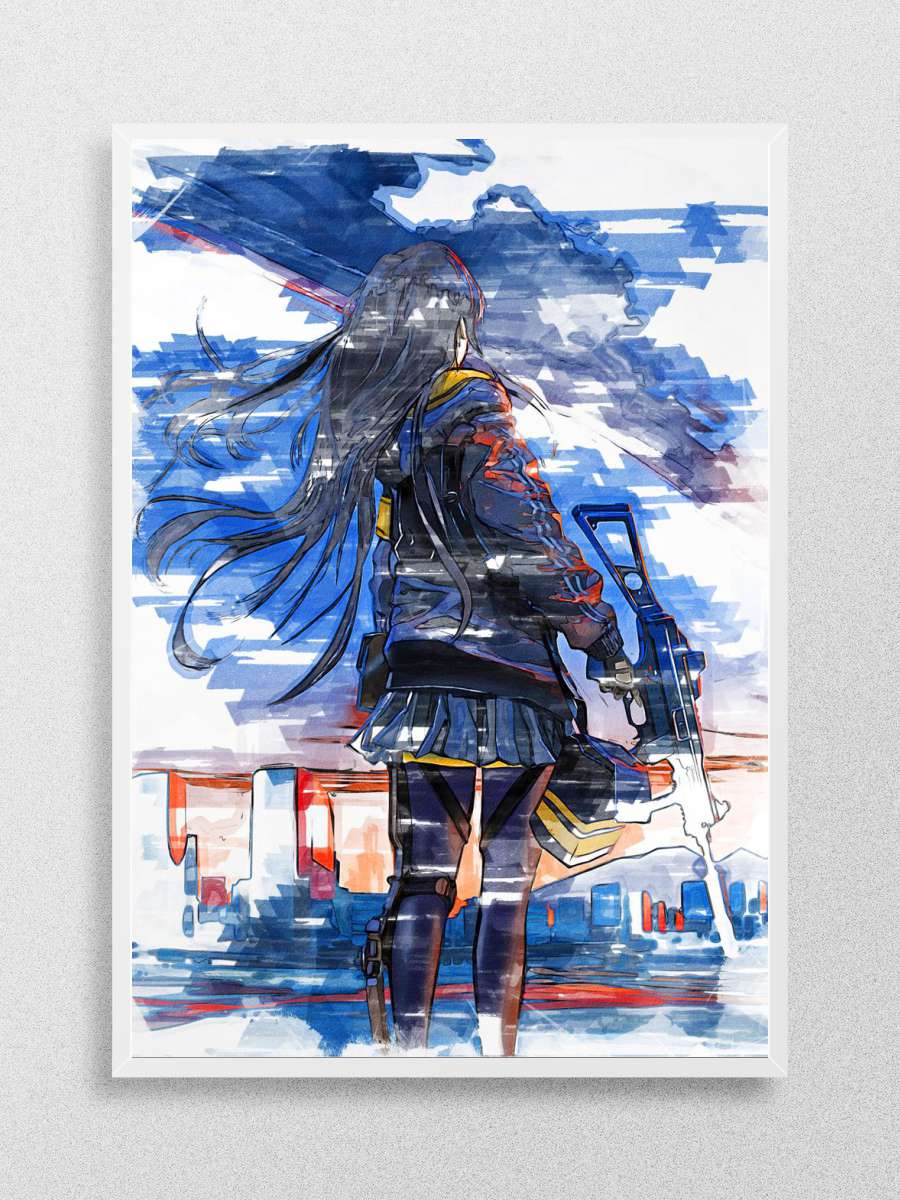 UMP45 Girl Frontline Anime Poster Çerçevesiz Yüksek Kalite Anime Duvar Poster