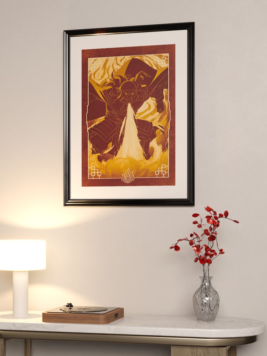 Uncle Iroh Fire Nation Anime Poster Çerçevesiz Yüksek Kalite Anime Duvar Poster