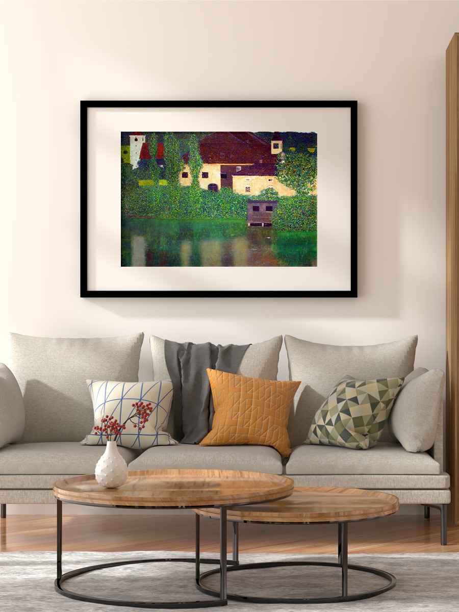 Unterach Manor Tablo Sanatsal Ünlü Ressam Poster Çerçevesiz Yüksek Kalite Poster