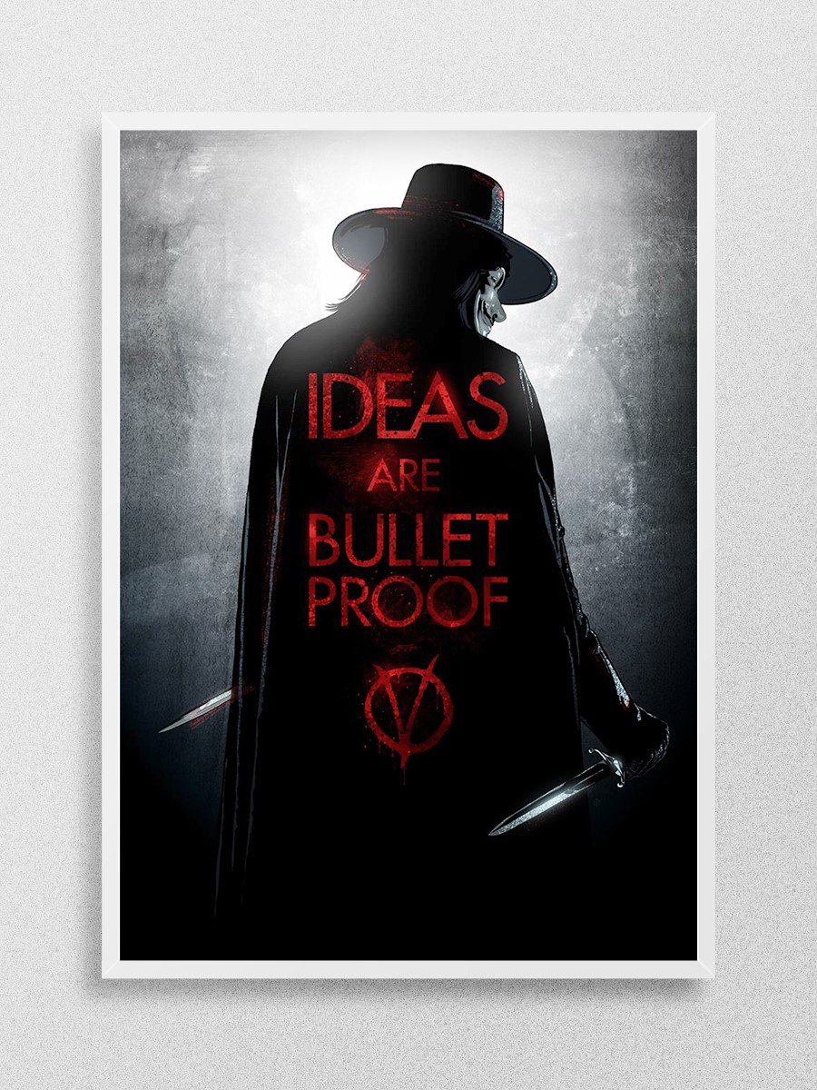 V For Vendetta 1 Poster, Çerçevesiz Tv Film Poster