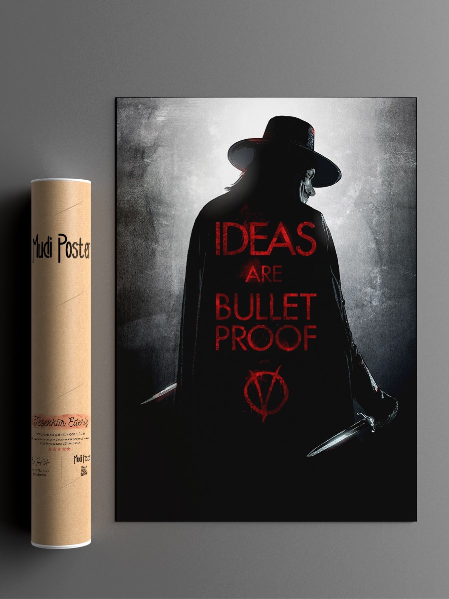 V For Vendetta 1 Poster, Çerçevesiz Tv Film Poster
