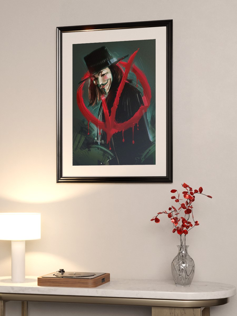 V for Vendetta Poster, Çerçevesiz Tv Film Poster
