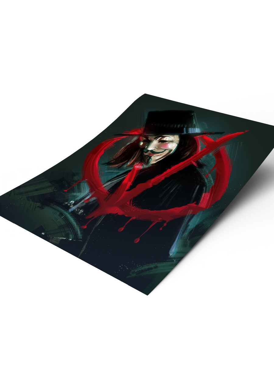 V for Vendetta Poster, Çerçevesiz Tv Film Poster