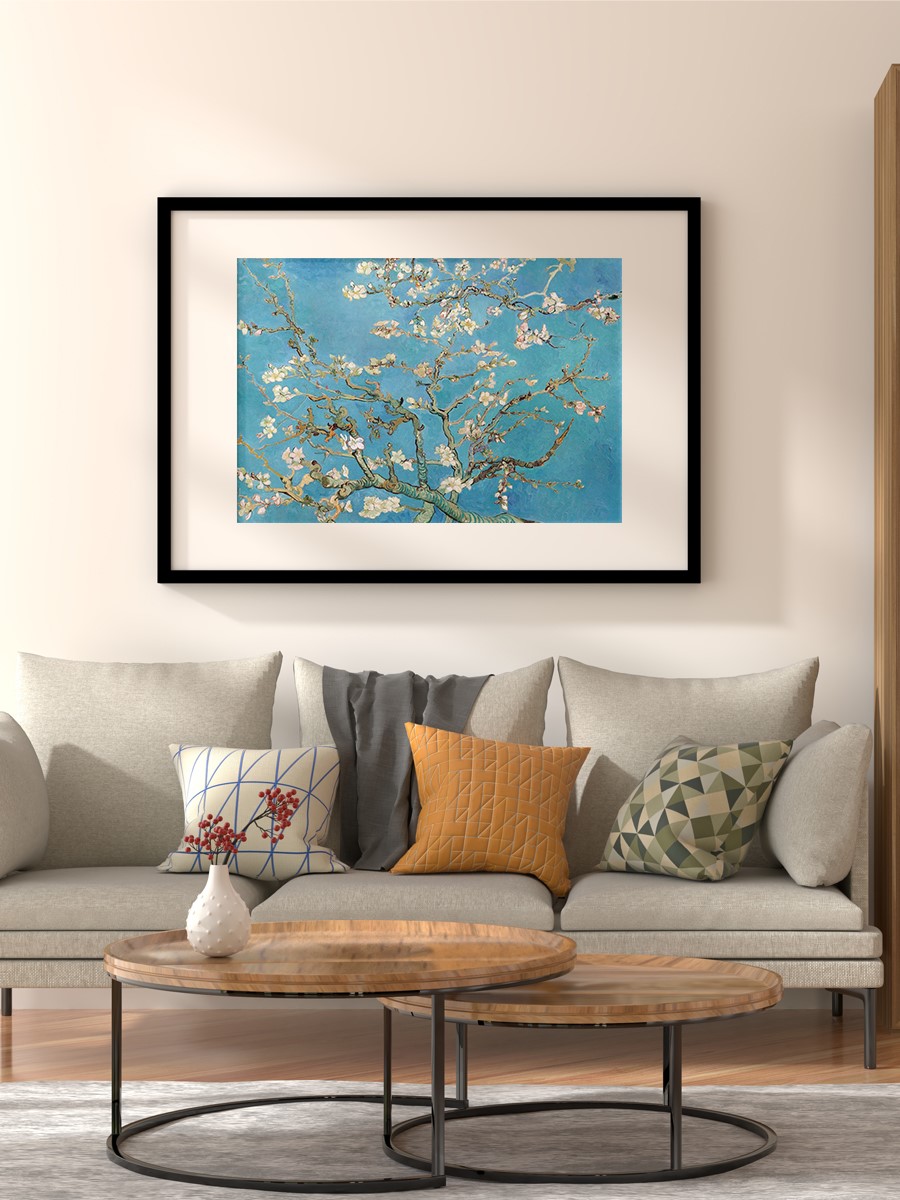 Van Gogh Almond Blossom Tablo Sanatsal Ünlü Ressam Poster Çerçevesiz Yüksek Kalite Poster