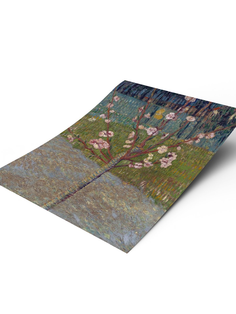 Van Gogh Almond Tree Tablo Sanatsal Ünlü Ressam Poster Çerçevesiz Yüksek Kalite Poster