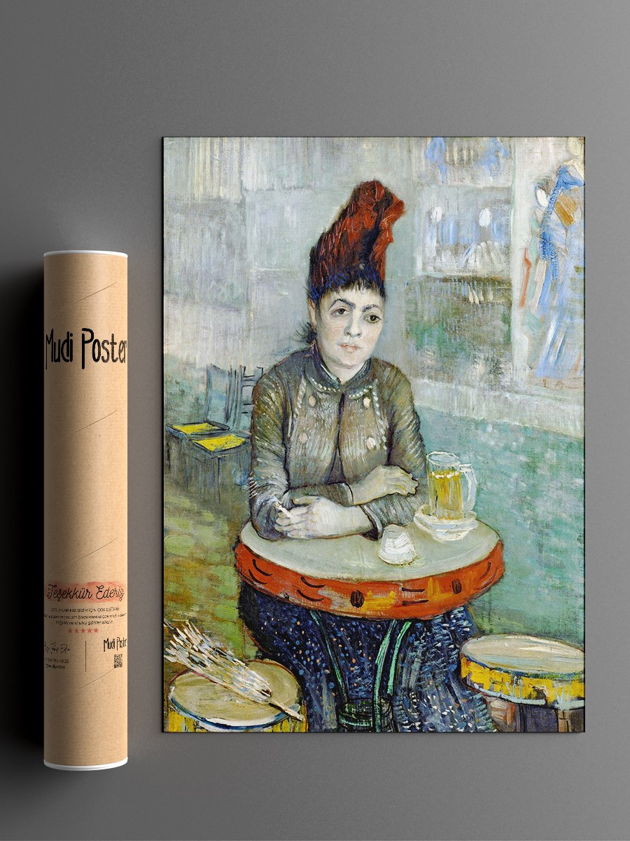 Van Gogh In the Cafe Tablo Sanatsal Ünlü Ressam Poster Çerçevesiz Yüksek Kalite Poster