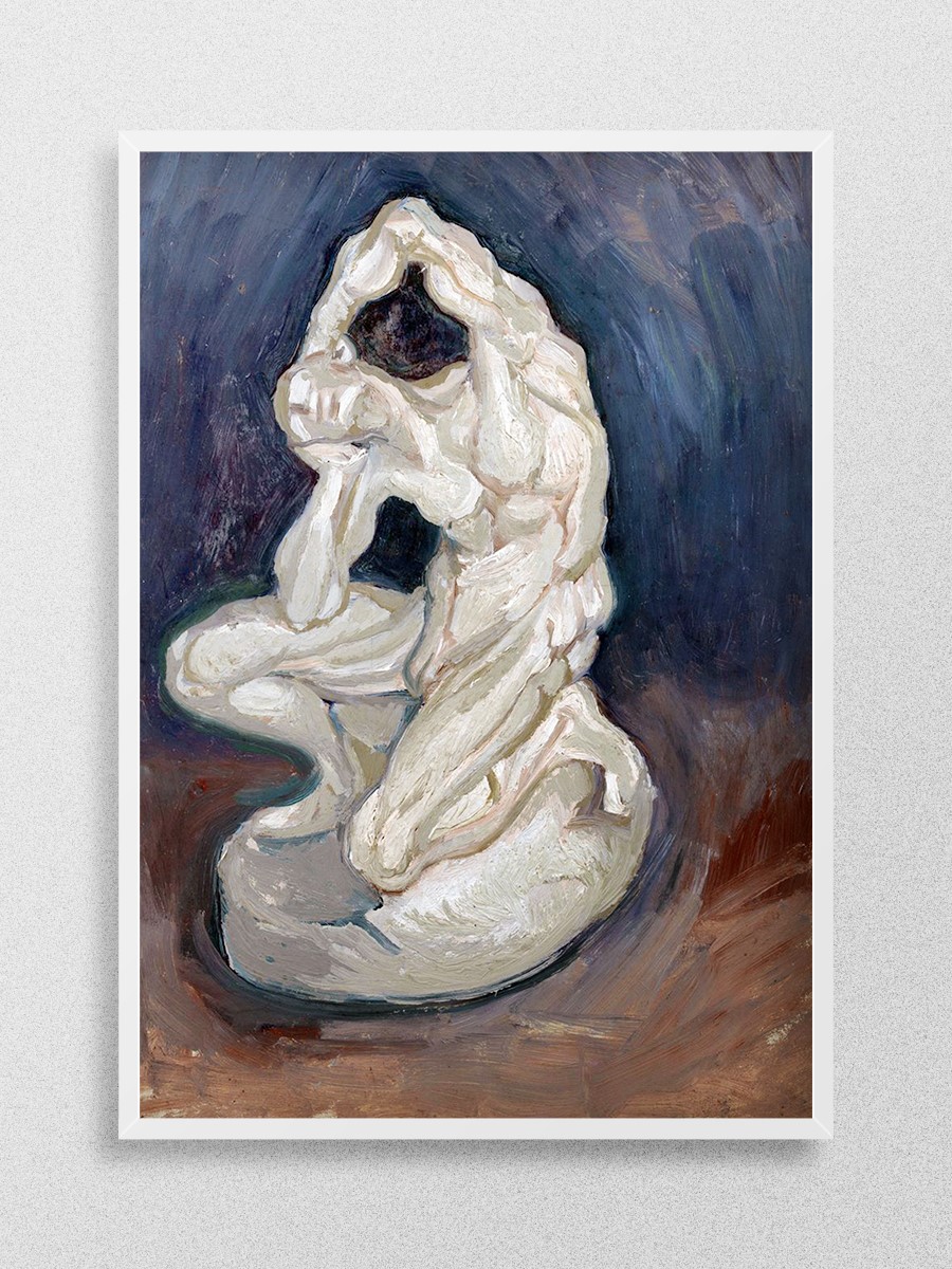 Van Gogh Kneeling Statue Tablo Sanatsal Ünlü Ressam Poster Çerçevesiz Yüksek Kalite Poster - En İyi Fiyatlarla
