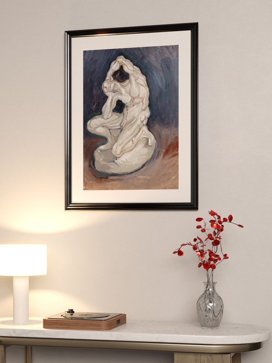Van Gogh Kneeling Statue Tablo Sanatsal Ünlü Ressam Poster Çerçevesiz Yüksek Kalite Poster