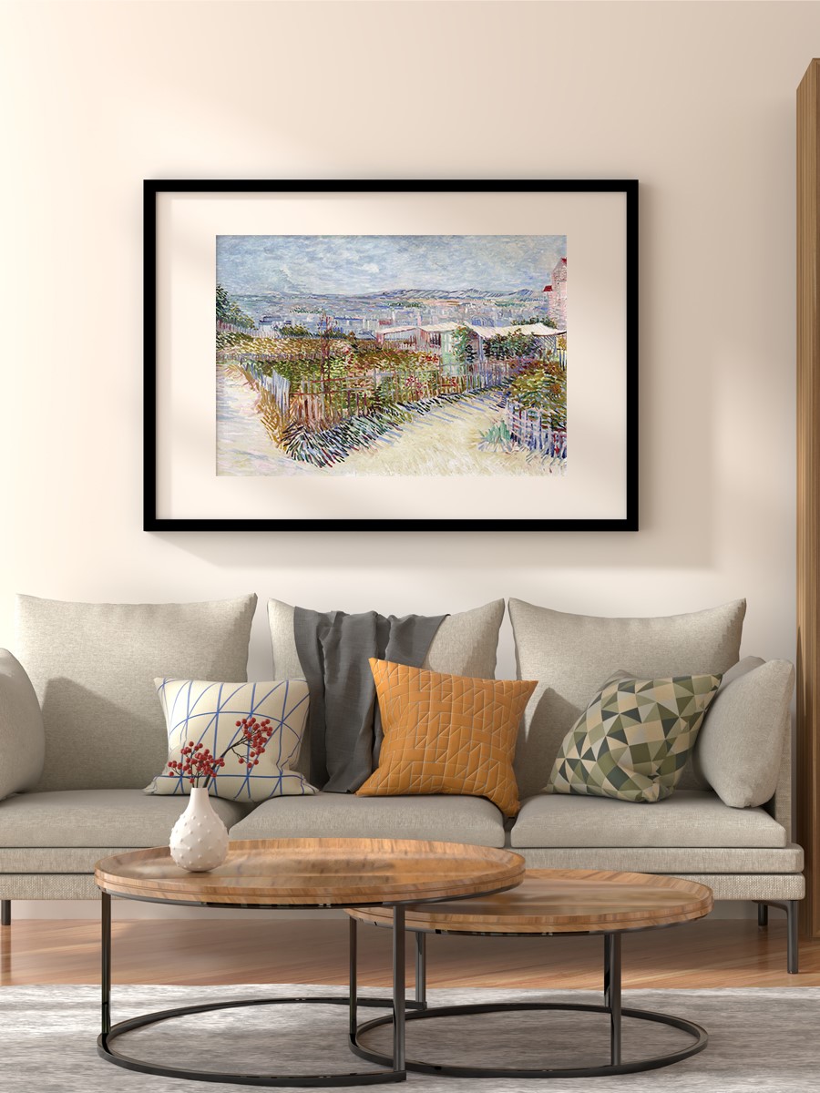 Van Gogh Montmartre Tablo Sanatsal Ünlü Ressam Poster Çerçevesiz Yüksek Kalite Poster