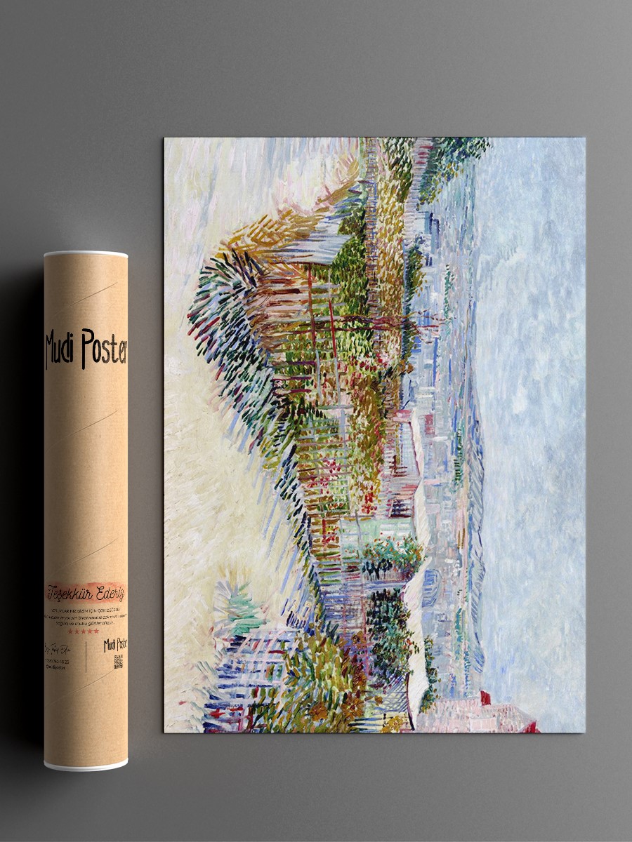 Van Gogh Montmartre Tablo Sanatsal Ünlü Ressam Poster Çerçevesiz Yüksek Kalite Poster