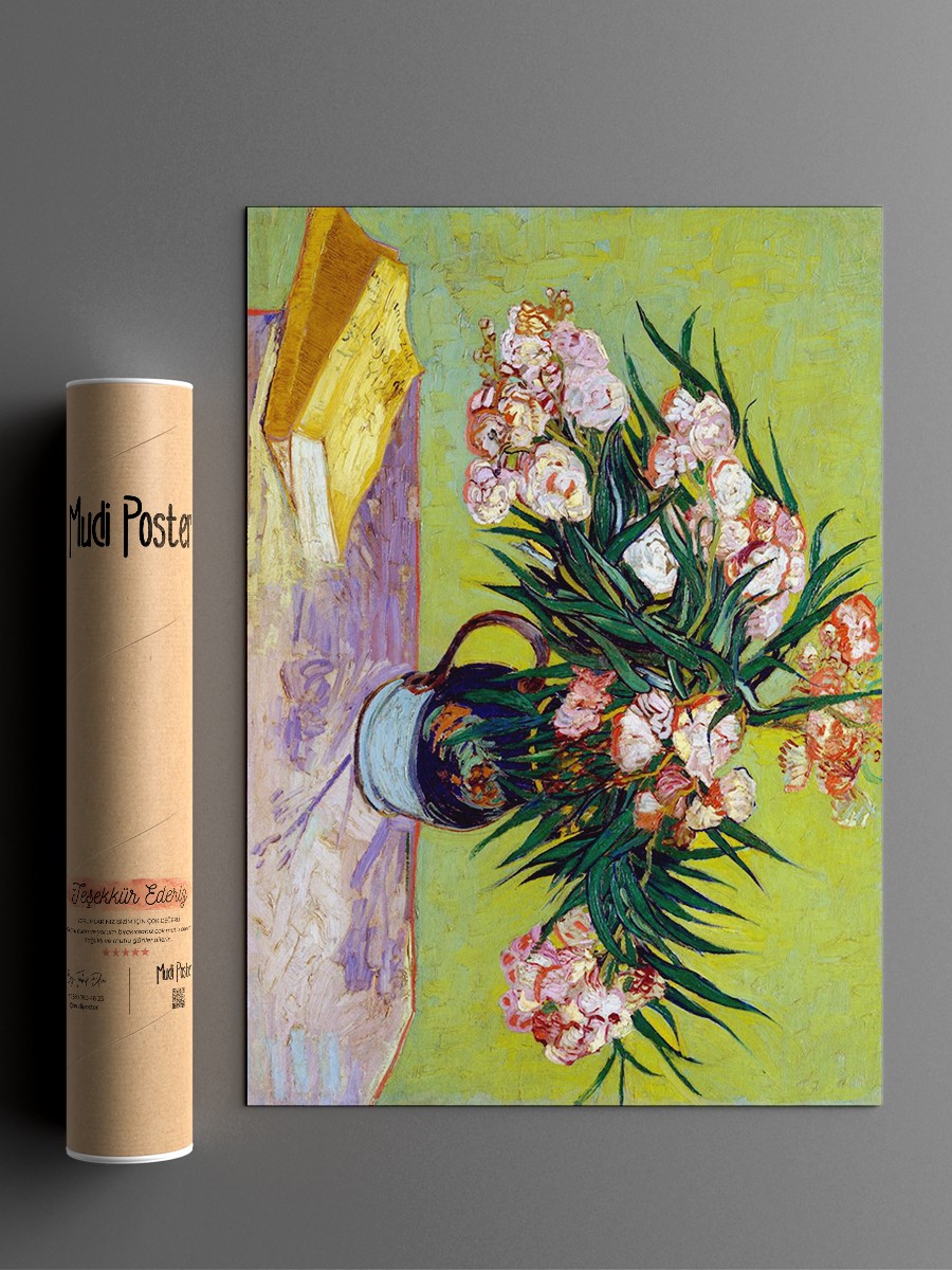 Van Gogh Oleanders Tablo Sanatsal Ünlü Ressam Poster Çerçevesiz Yüksek Kalite Poster
