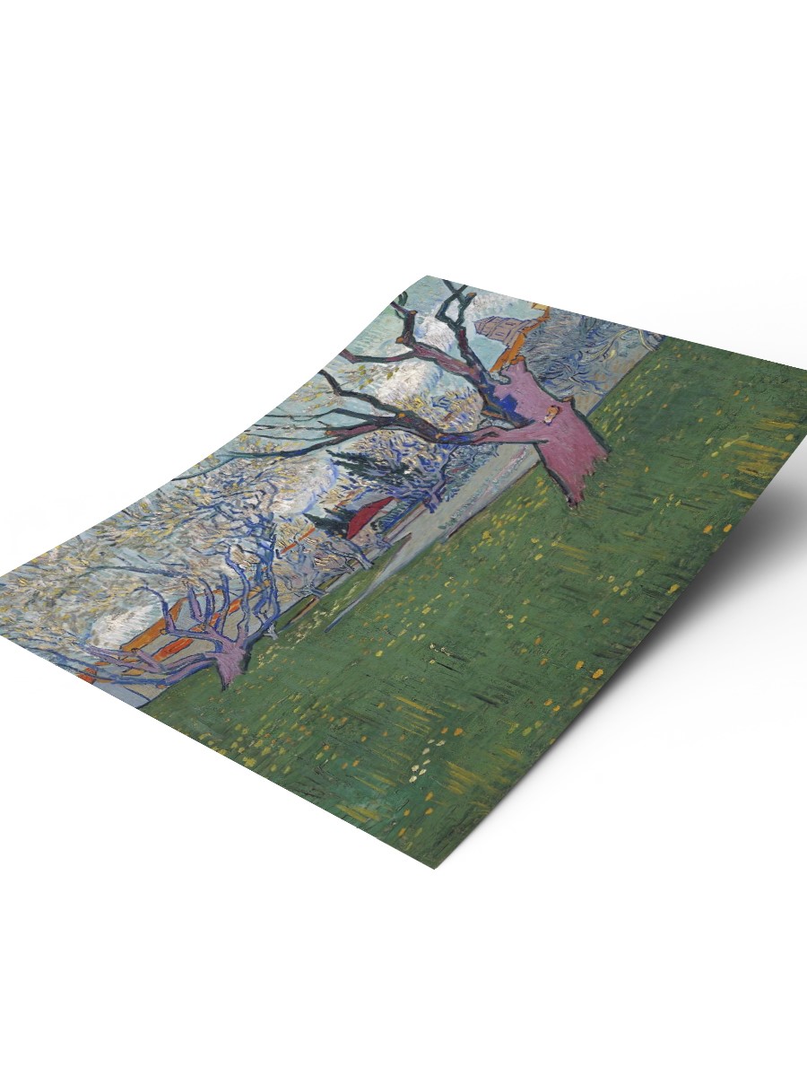 Van Gogh Orchards in Arles Tablo Sanatsal Ünlü Ressam Poster Çerçevesiz Yüksek Kalite Poster