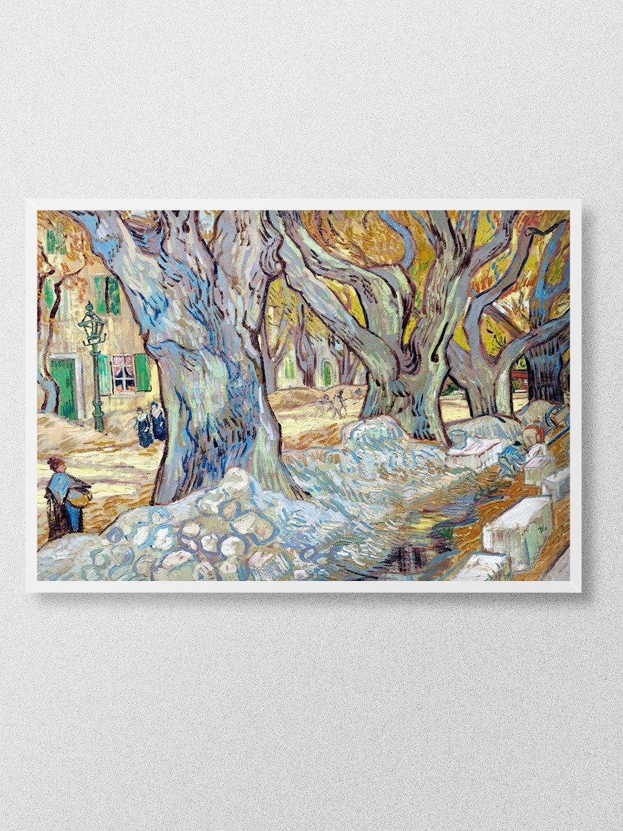Van Gogh Plane Trees Tablo Sanatsal Ünlü Ressam Poster Çerçevesiz Yüksek Kalite Poster