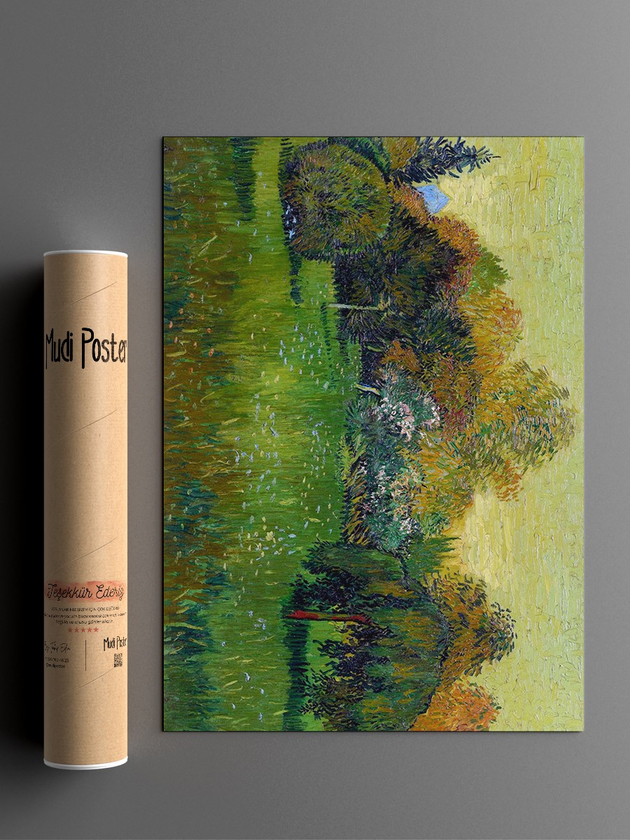 Van Gogh Poets Garden Tablo Sanatsal Ünlü Ressam Poster Çerçevesiz Yüksek Kalite Poster