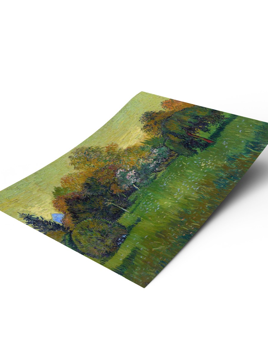 Van Gogh Poets Garden Tablo Sanatsal Ünlü Ressam Poster Çerçevesiz Yüksek Kalite Poster