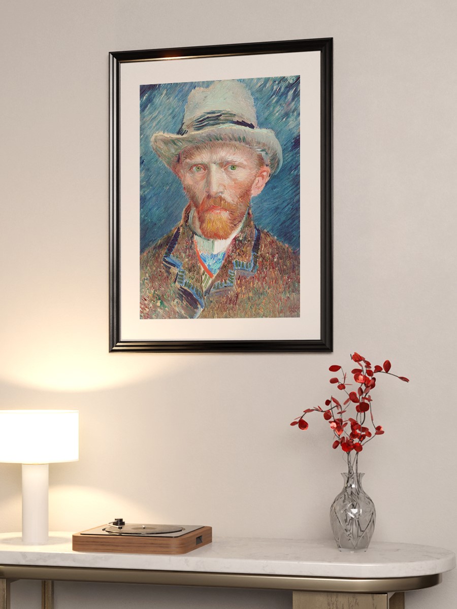 Van Gogh Self Portrait Tablo Sanatsal Ünlü Ressam Poster Çerçevesiz Yüksek Kalite Poster