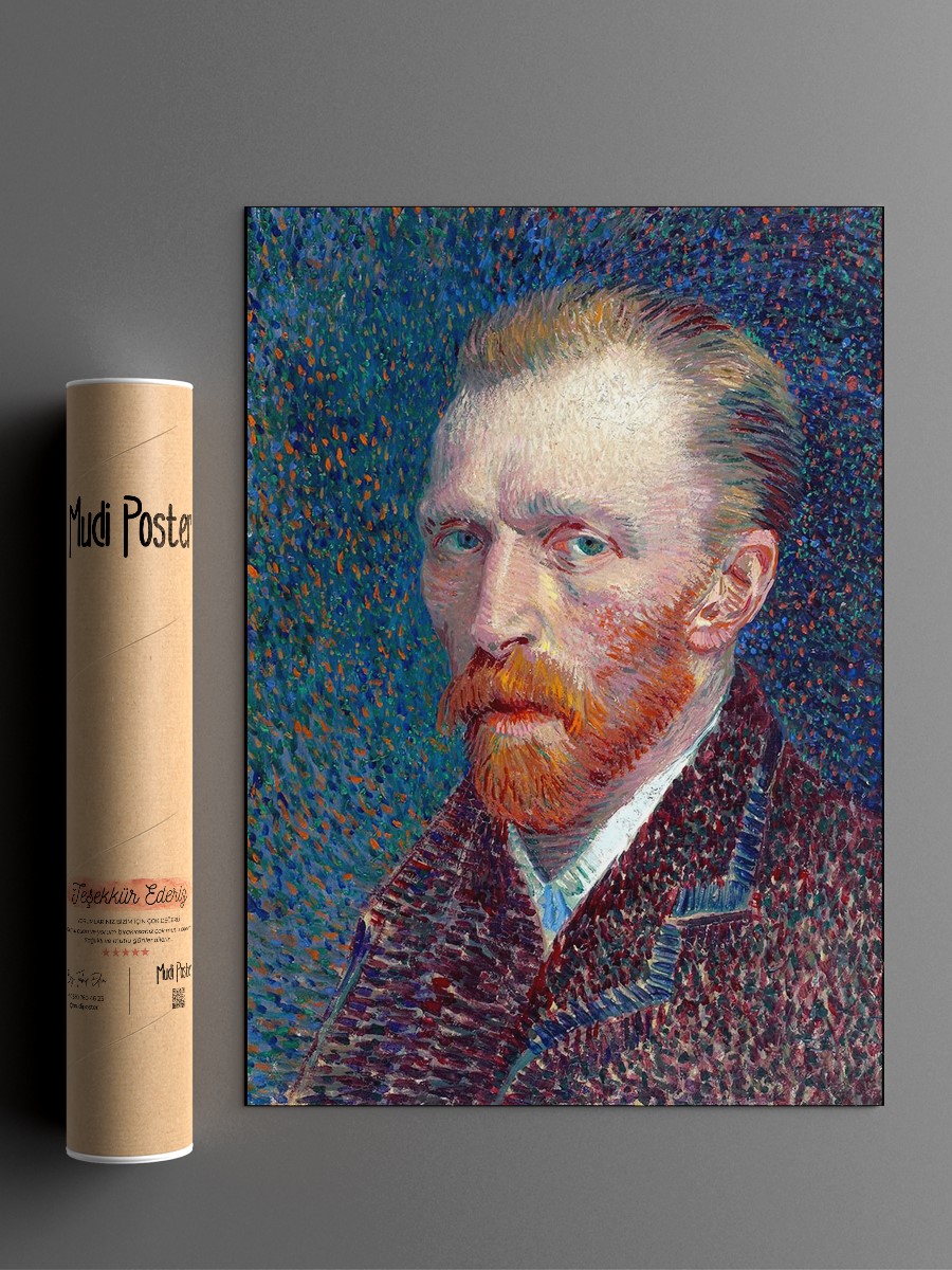 Van Gogh Self Portrait Tablo Sanatsal Ünlü Ressam Poster Çerçevesiz Yüksek Kalite Poster