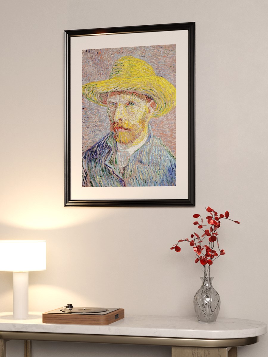 Van Gogh Self Portrait  Tablo Sanatsal Ünlü Ressam Poster Çerçevesiz Yüksek Kalite Poster