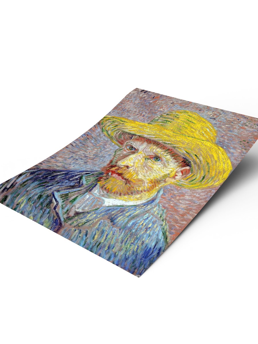 Van Gogh Self Portrait  Tablo Sanatsal Ünlü Ressam Poster Çerçevesiz Yüksek Kalite Poster