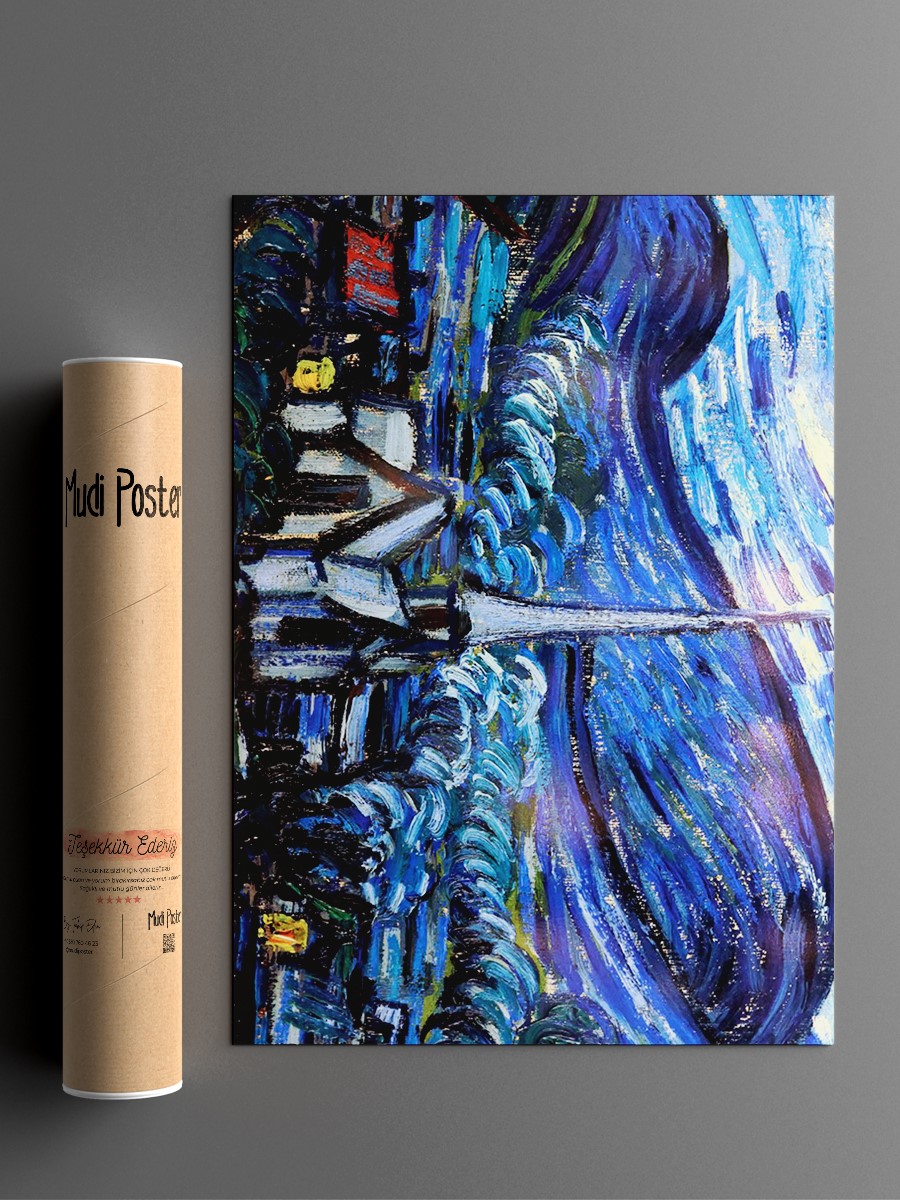 Van Gogh Starry Night Tablo Sanatsal Ünlü Ressam Poster Çerçevesiz Yüksek Kalite Poster