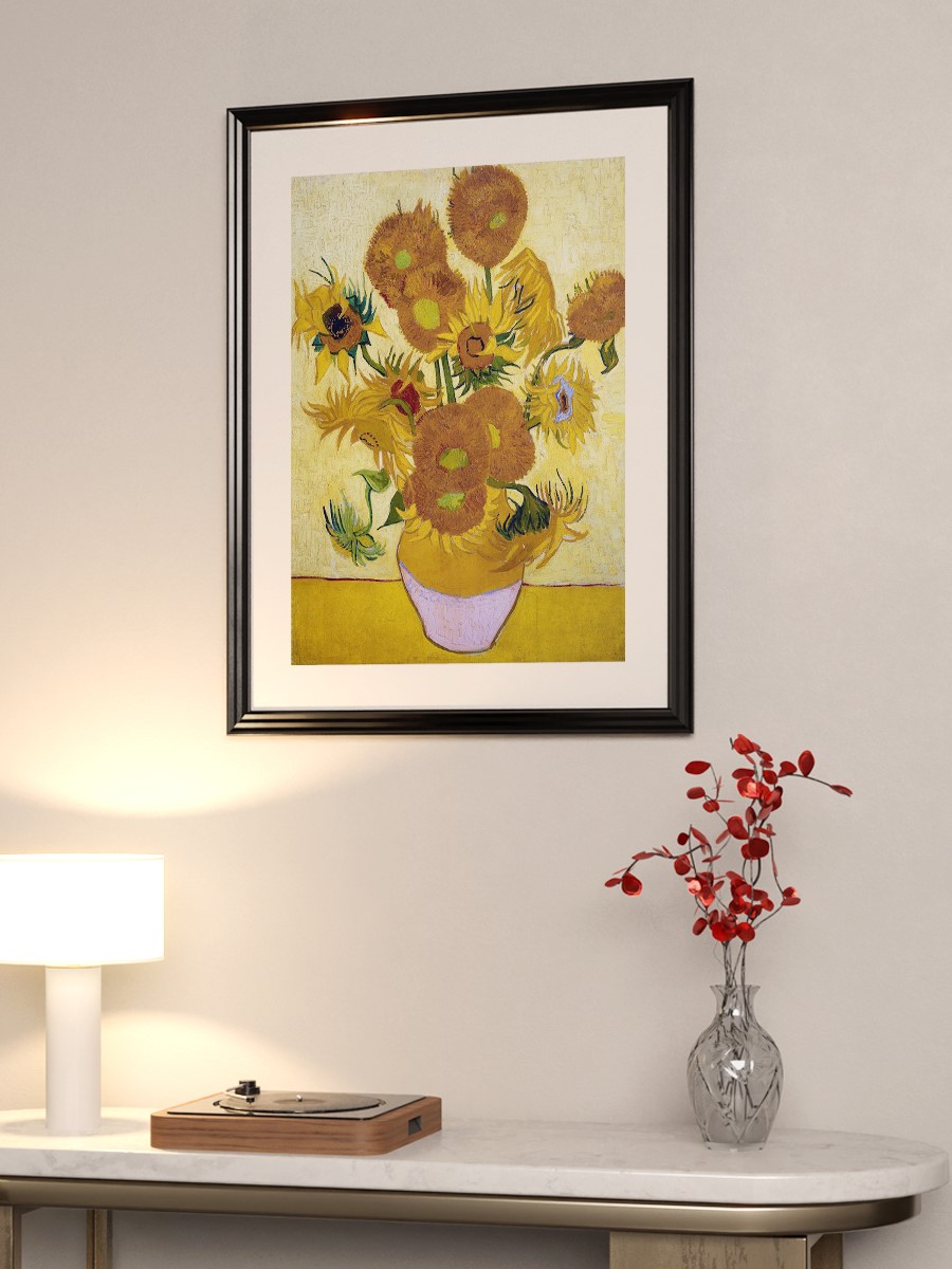 Van Gogh Sunflowers Tablo Sanatsal Ünlü Ressam Poster Çerçevesiz Yüksek Kalite Poster