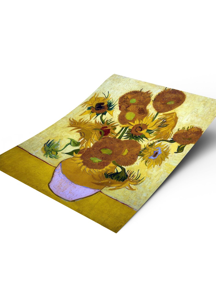 Van Gogh Sunflowers Tablo Sanatsal Ünlü Ressam Poster Çerçevesiz Yüksek Kalite Poster