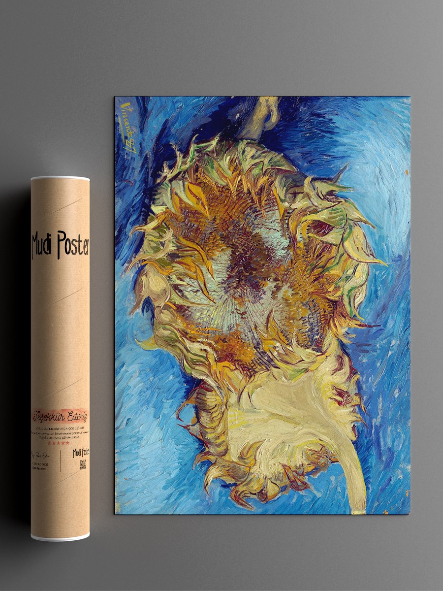 Van Gogh Sunflowers Tablo Sanatsal Ünlü Ressam Poster Çerçevesiz Yüksek Kalite Poster
