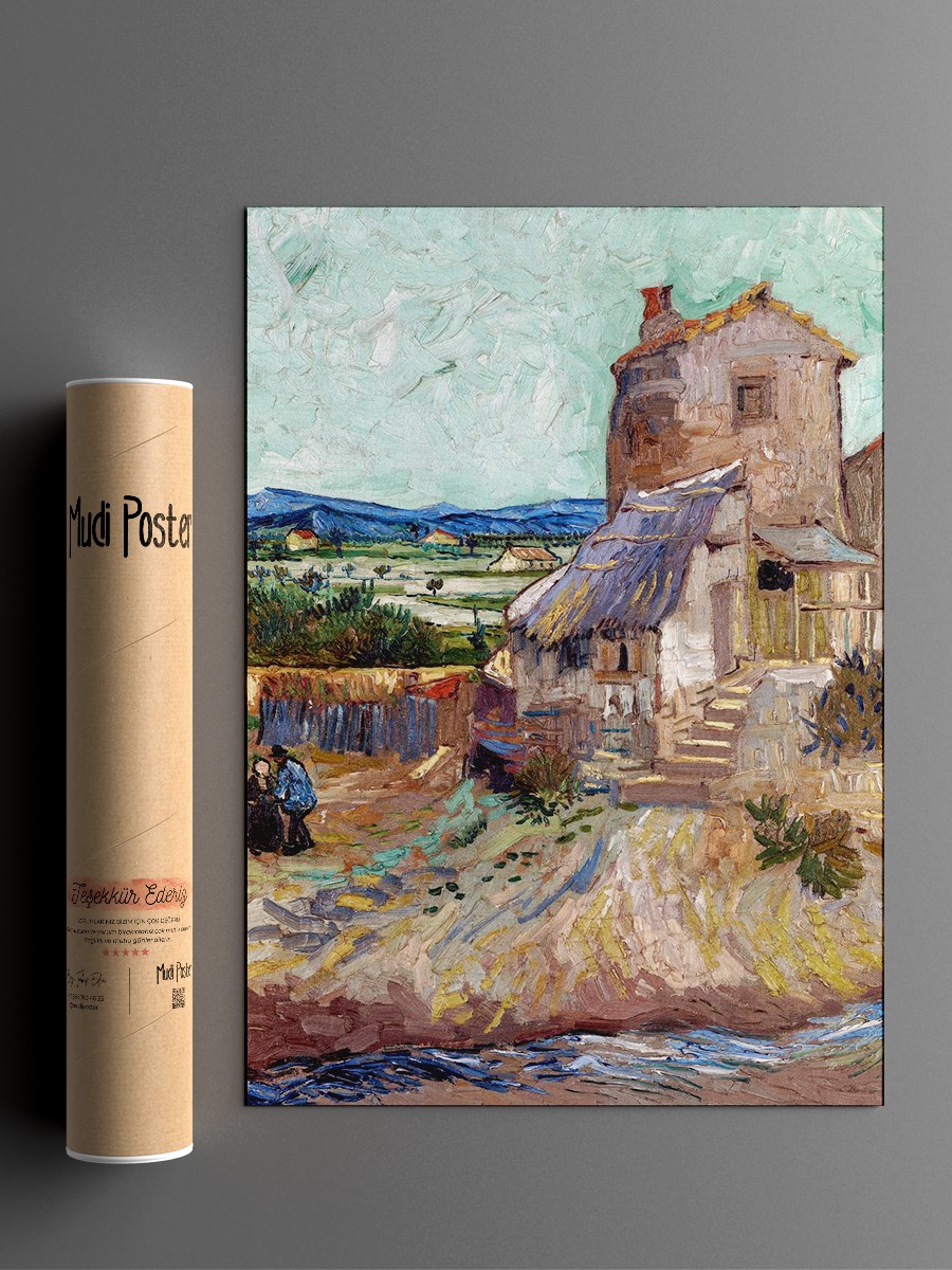 Van Gogh The Old Mill Tablo Sanatsal Ünlü Ressam Poster Çerçevesiz Yüksek Kalite Poster