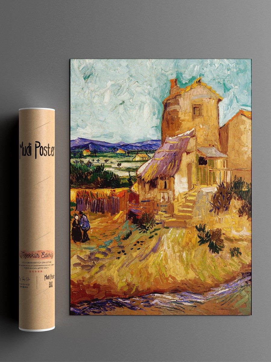 Van Gogh The Old Mill Tablo Sanatsal Ünlü Ressam Poster Çerçevesiz Yüksek Kalite Poster