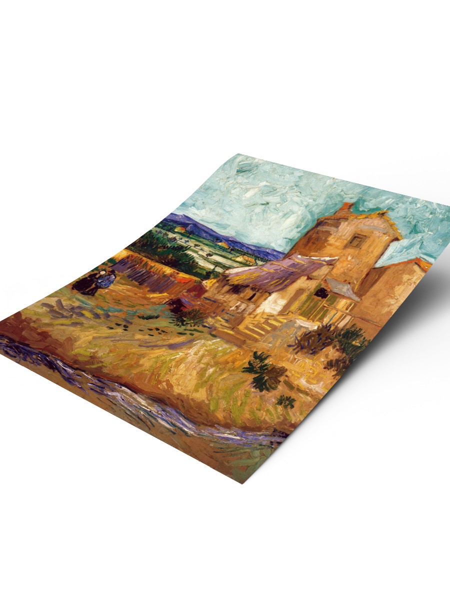 Van Gogh The Old Mill Tablo Sanatsal Ünlü Ressam Poster Çerçevesiz Yüksek Kalite Poster