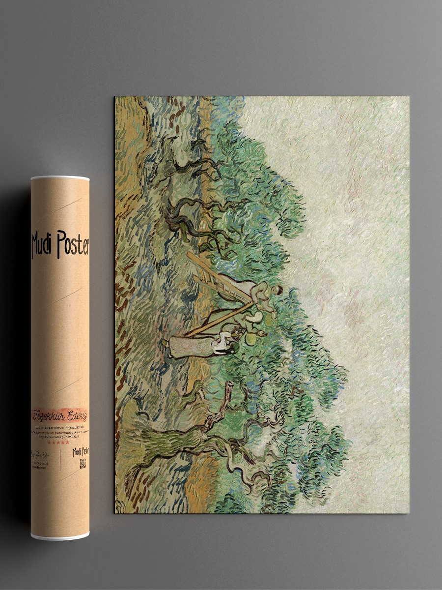 Van Gogh The Olive Orchard Tablo Sanatsal Ünlü Ressam Poster Çerçevesiz Yüksek Kalite Poster