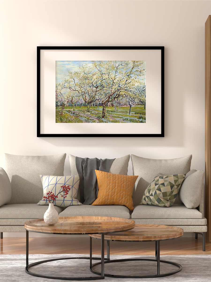 Van Gogh The White Orchard Tablo Sanatsal Ünlü Ressam Poster Çerçevesiz Yüksek Kalite Poster