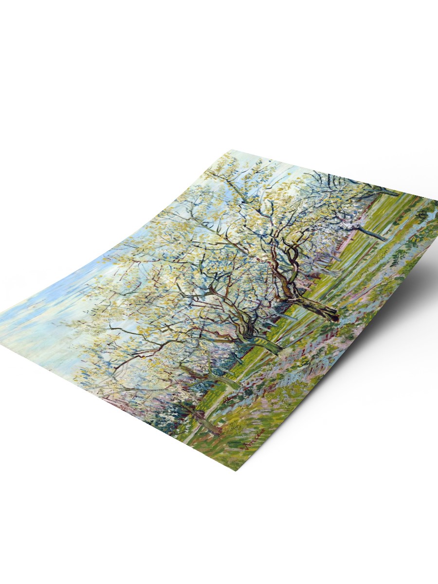 Van Gogh The White Orchard Tablo Sanatsal Ünlü Ressam Poster Çerçevesiz Yüksek Kalite Poster
