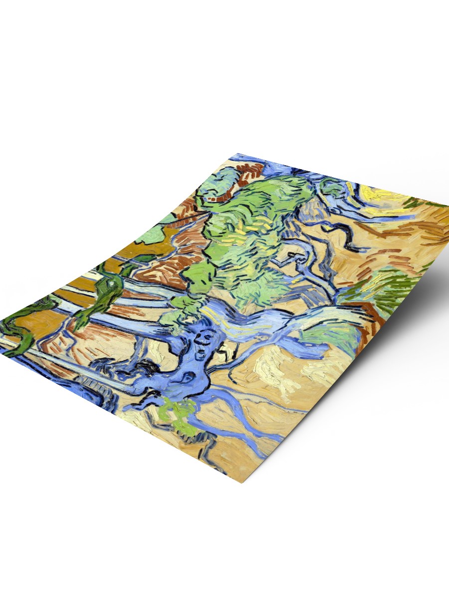 Van Gogh Tree Roots Tablo Sanatsal Ünlü Ressam Poster Çerçevesiz Yüksek Kalite Poster