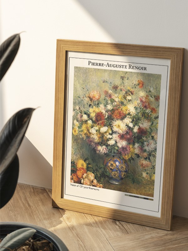 Pierre-Auguste Renoir Vase of Chrysanthemums Poster